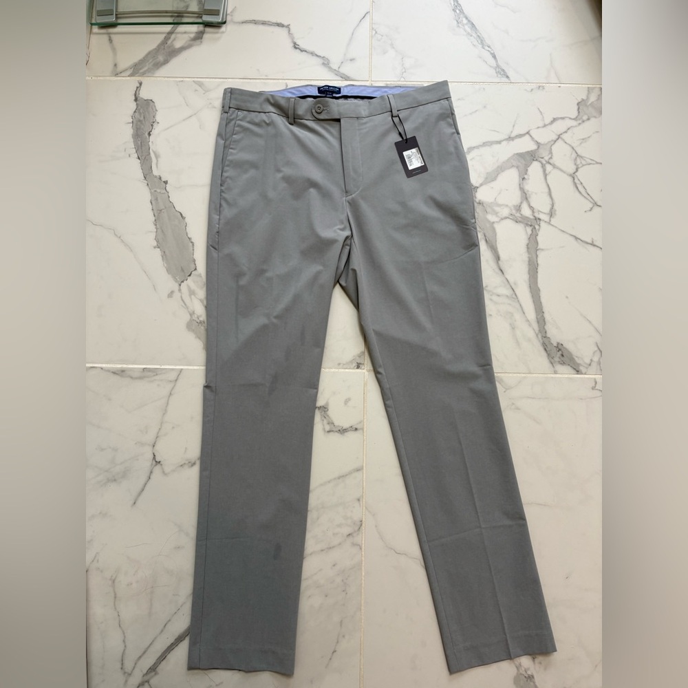 New Crown Affair Peter Millar Light Gray Chinos NWT
